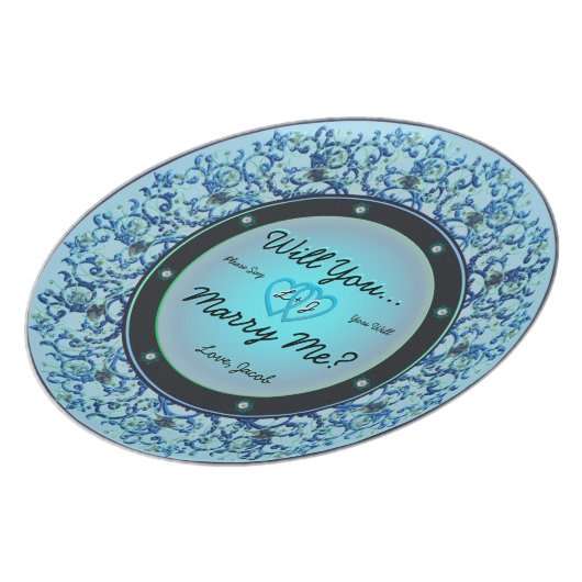 Will You Marry Me Plate (Left Side)