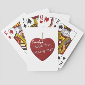 Will you marry me? Playing cards
