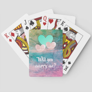 will you marry me? playing cards by dalDesignNZ