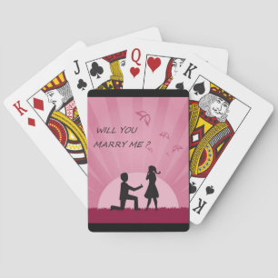 WILL YOU MARRY ME? POKER CARDS