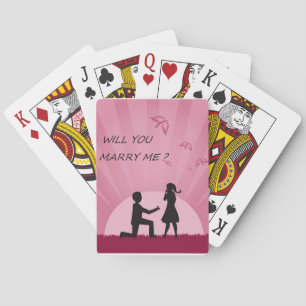 WILL YOU MARRY ME? POKER CARDS