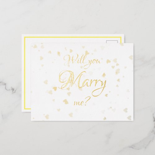 Will you marry me postcard Invitation