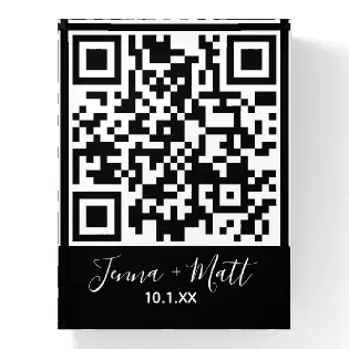 Will You Marry Me Proposal 3D-Effect QR Code Paperweight