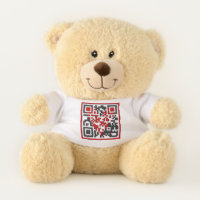 Will You Marry Me Proposal 3D-Effect QR Code Teddy Bear