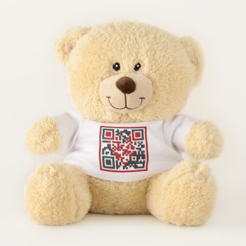 Will You Marry Me Proposal 3D_Effect QR Code Teddy Bear