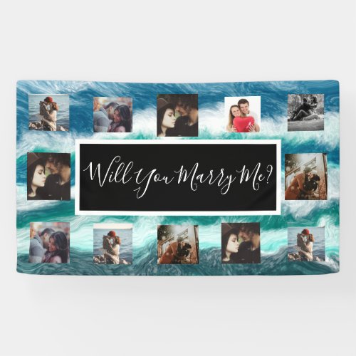 Will You Marry Me Proposal Banner with Photos