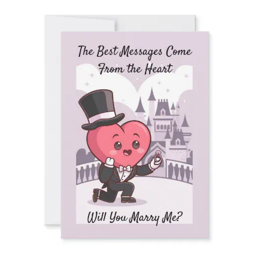 Will You Marry Me? - Proposal card