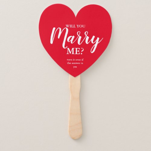 will you marry me proposal christmas hand fan