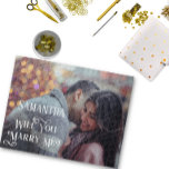 Will You Marry Me Proposal Personalize Photo Jigsaw Puzzle at Zazzle