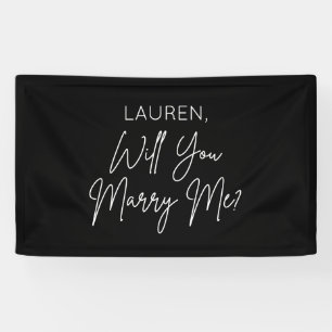 Will you Marry Me Proposal Sign banner backdrop