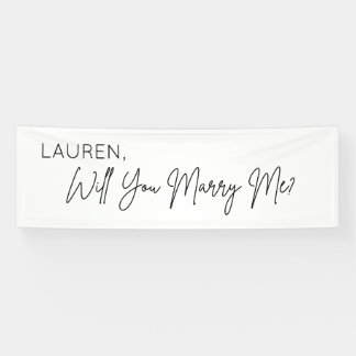 Will you Marry Me Proposal Sign banner backdrop