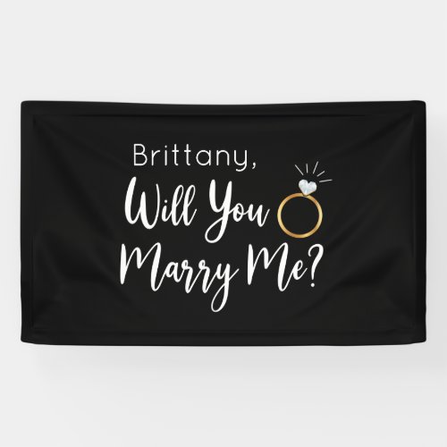 Will you Marry Me Proposal Sign banner backdrop