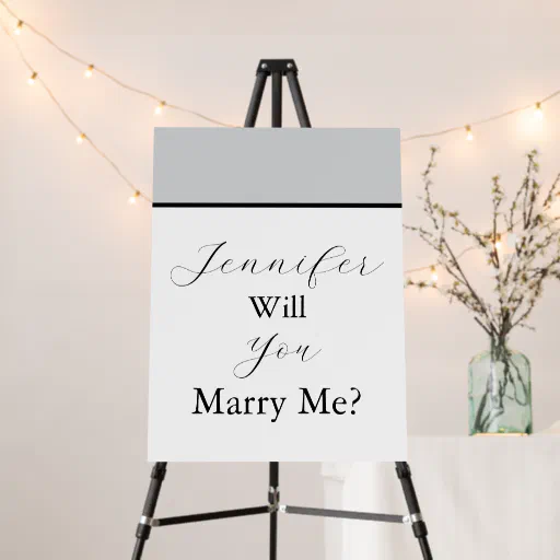 Will You Marry Me Proposal Sign Engagement