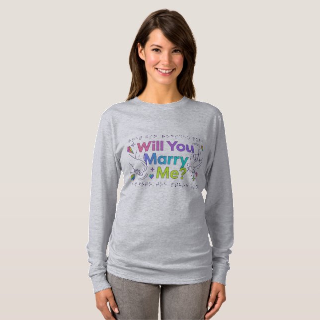 Will You Marry Me?" Proposal T-Shirt (Front Full)