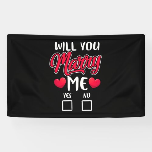 Will You Marry Me Proposal _ Valentines Day Banner