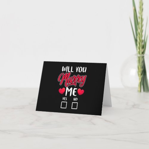 Will You Marry Me Proposal _ Valentines Day Card