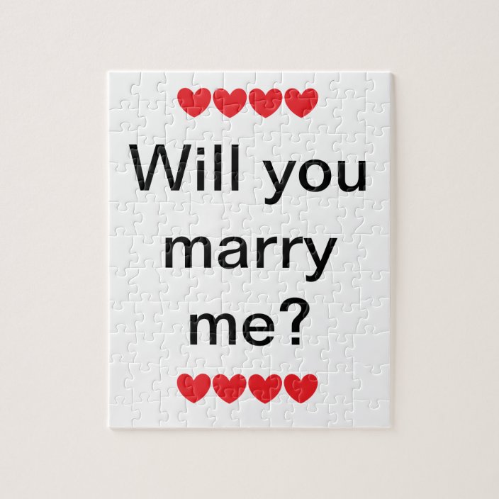 Will You Marry Me Puzzle Zazzle