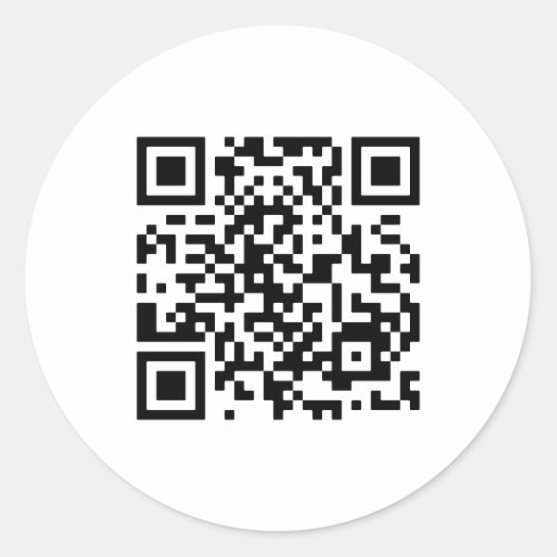 Will You Marry Me QR Code Classic Round Sticker