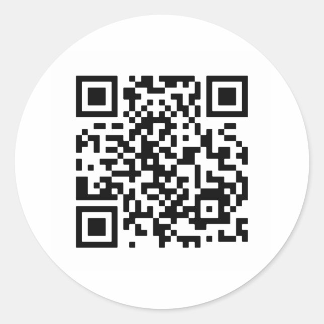 Will You Marry Me? QR Code Classic Round Sticker (Front)