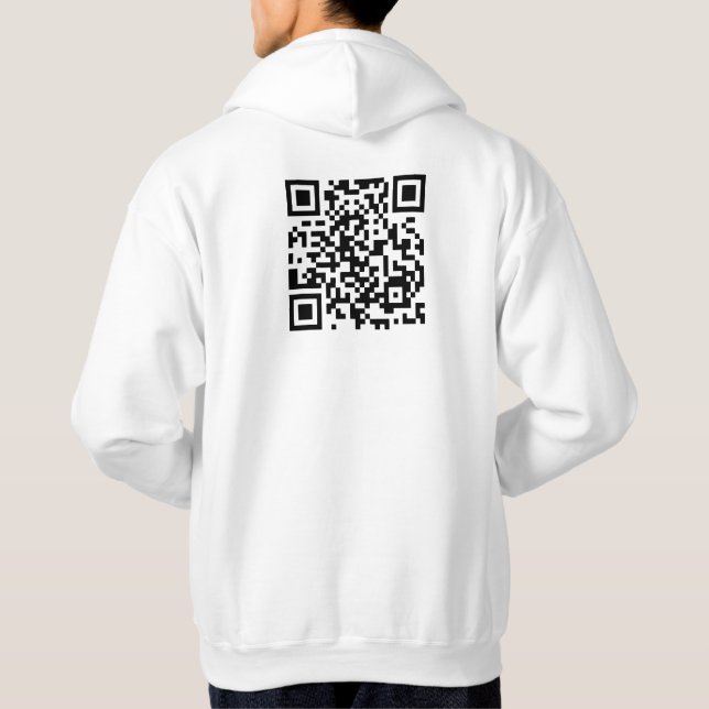 Will You Marry Me? QR Code Hoodie (Back)