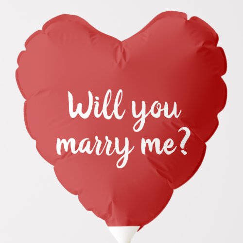 Will You Marry Me red custom marriage proposal Balloon