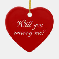 Will You Marry Me red heart custom proposal