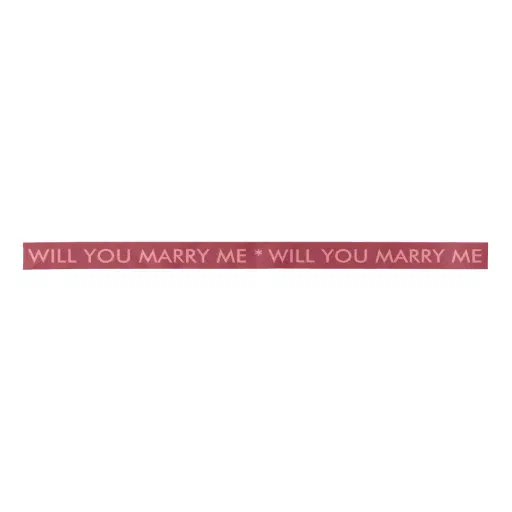 Will You Marry Me Ribbon