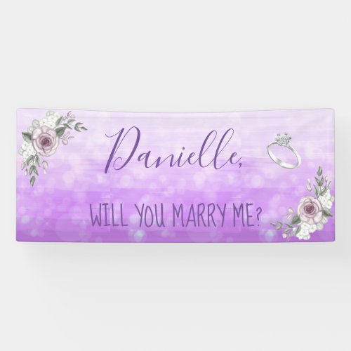 Will you Marry Me Romantic Proposal Sign