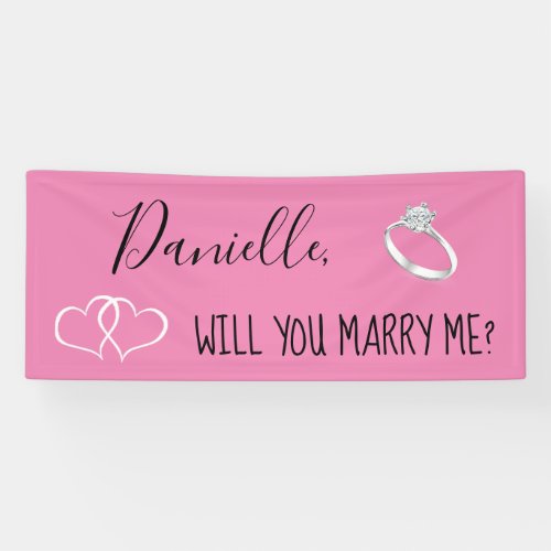 Will you Marry Me Romantic Proposal Sign