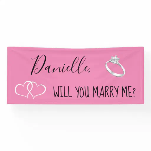 Will you Marry Me Romantic Proposal Sign