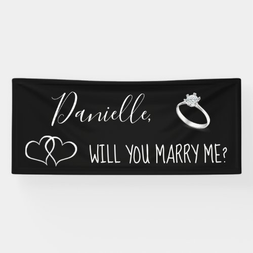 Will you Marry Me Romantic Proposal Sign