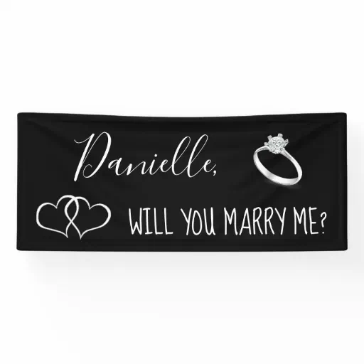 Will you Marry Me Romantic Proposal Sign