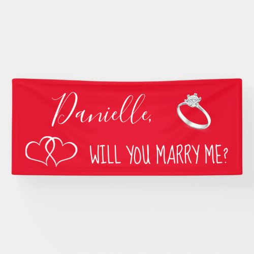 Will you Marry Me Romantic Proposal Sign