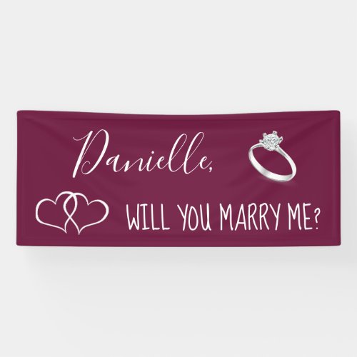 Will you Marry Me Romantic Proposal Sign