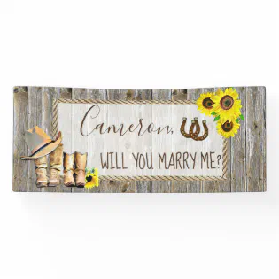 Will you Marry Me Romantic Proposal Sign