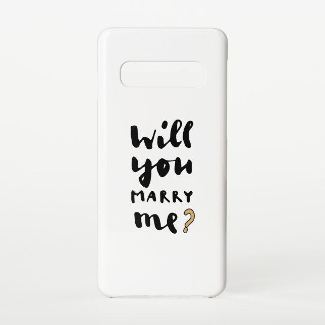 Will you marry me samsung galaxy case (Back)
