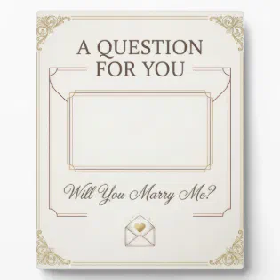 Will You Marry Me Secret Letter Marriage Proposal  Plaque