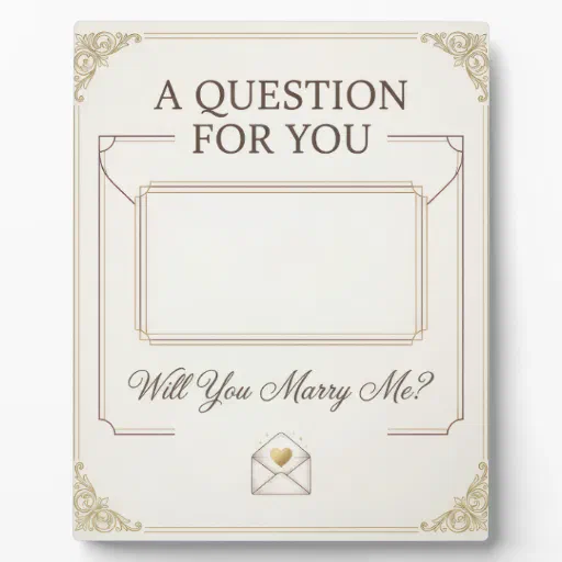 Will You Marry Me Secret Letter Marriage Proposal  Plaque