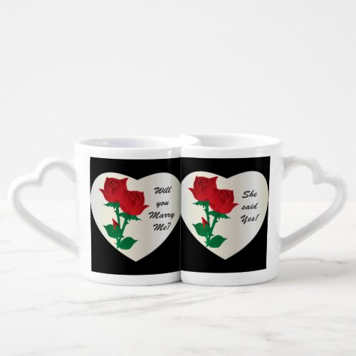 Will You Marry Me She said Yes Mugs