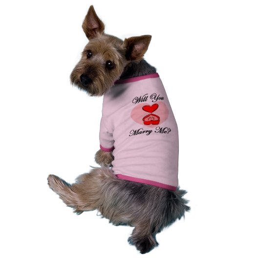 Will you marry me? shirt (Back)