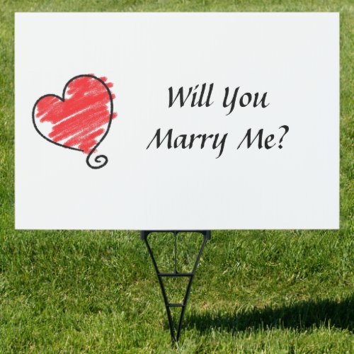Will You Marry Me Sign