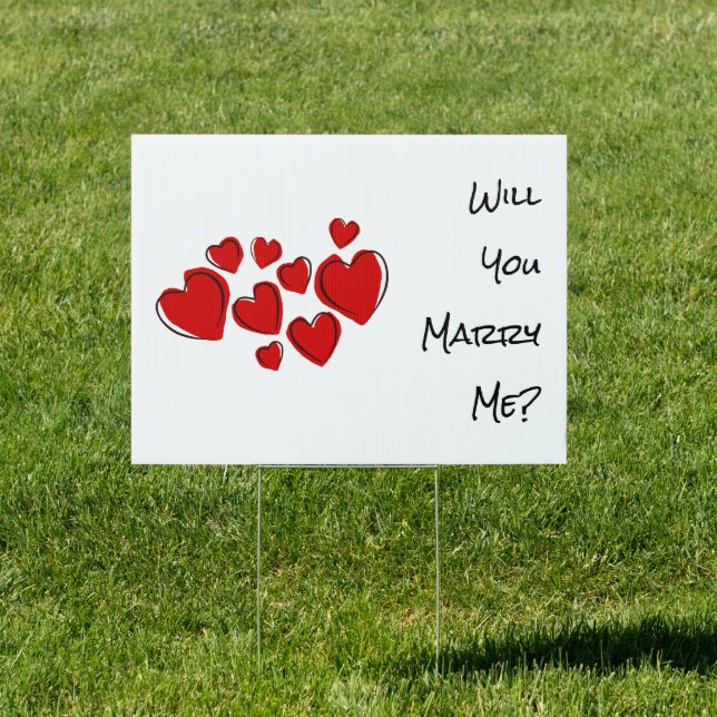 Will You Marry Me? Sign (Insitu)