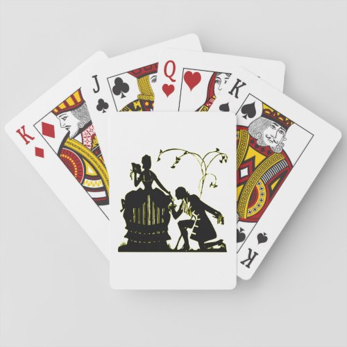 Will you Marry me Silhouette Poker Cards