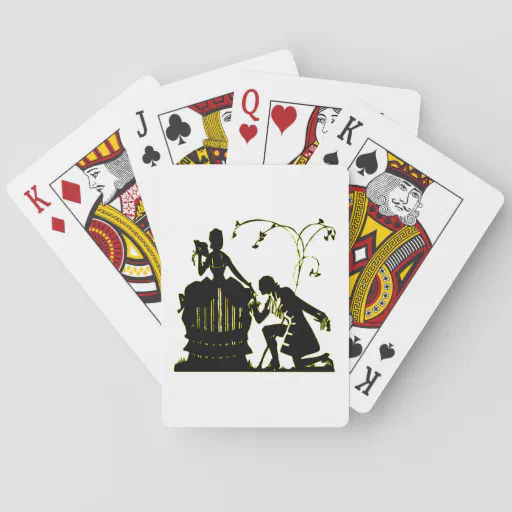 &quot;Will you Marry me?&quot; Silhouette Poker Cards