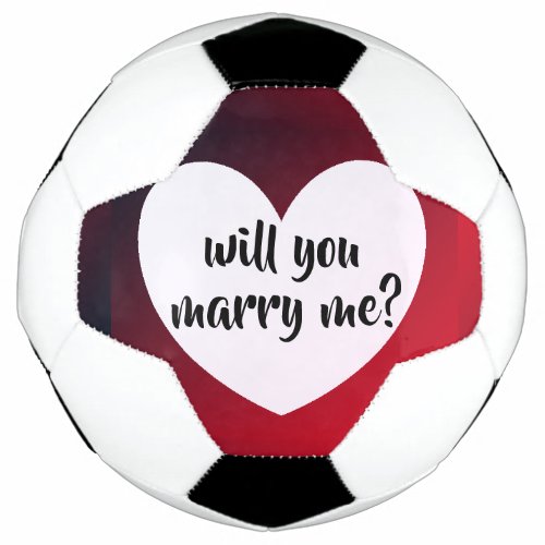 will you marry me soccer ball