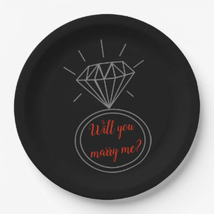 "Will You Marry Me?" Surprise Proposal Plates