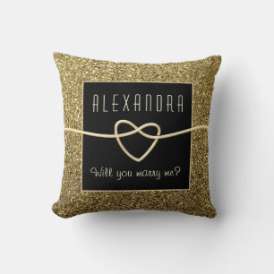 Will You Marry Me Throw Pillow