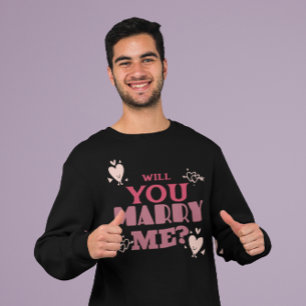 Will You Marry Me Valentine’s Proposal  T-Shirt