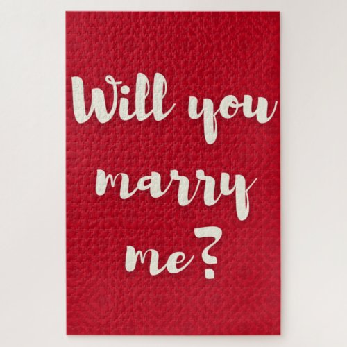 Will You Marry Me Valentines Jigsaw Puzzle