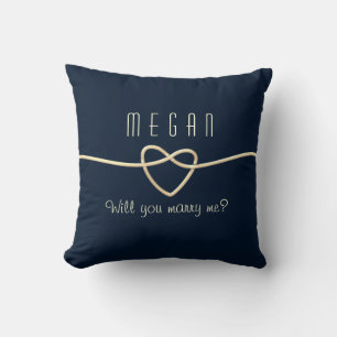Will You Marry Me Wedding Proposal Throw Pillow